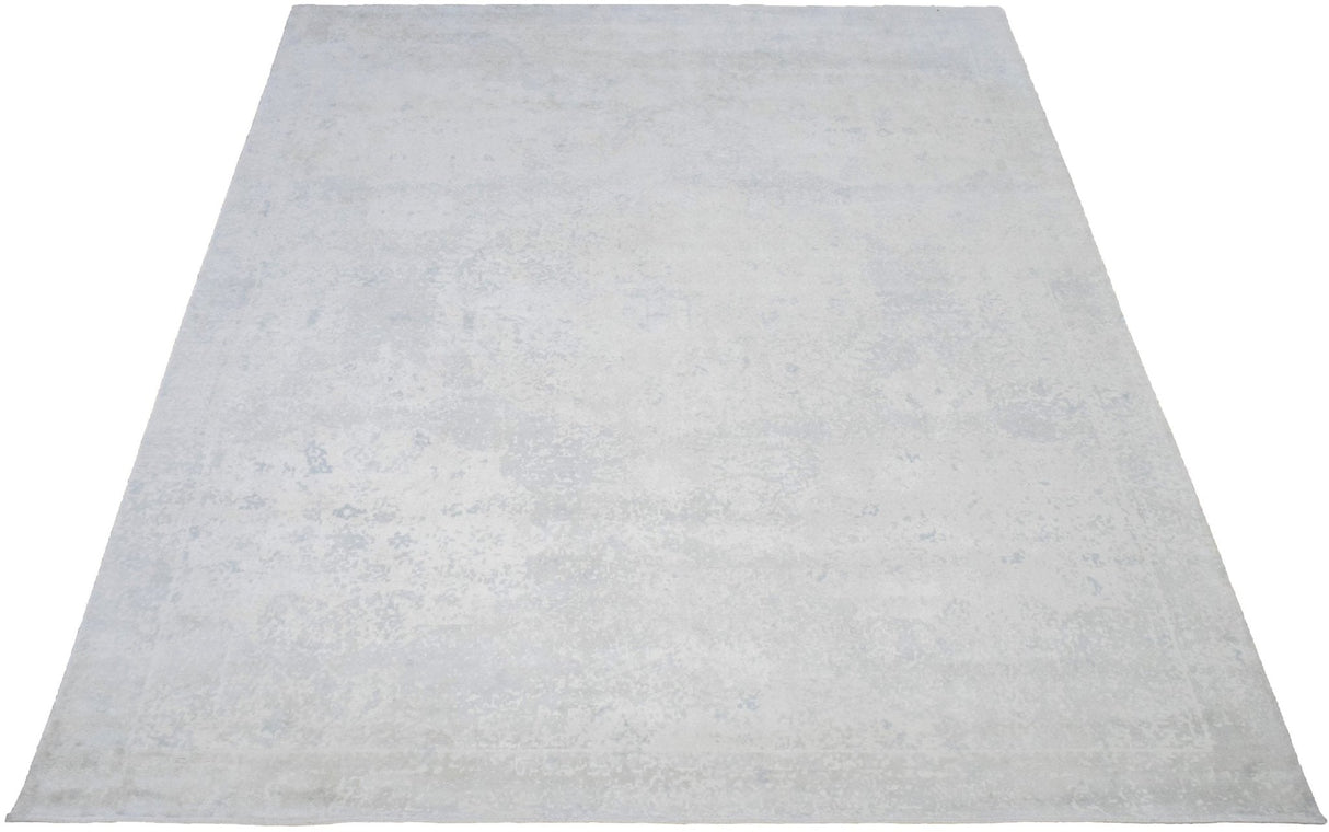 8x10 Rug, Abstract Ivory Rug made with Viscose Art Silk, Living, Dinning and Bedroom Rug | TRD005QT810