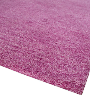 8x10 Solid Purple Woolen Hand Tufted wool area Rug