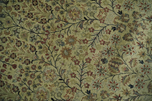 8x10 and 9x12 Vintage Brown Antique Persian Tabriz Fine Hand Knotted Wool Area Rug | TRD421