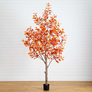 9’ Autumn Oak Artificial Fall Tree