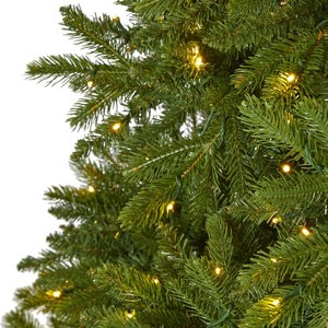 9’ Sierra Spruce “Natural Look” Artificial Christmas Tree with 1000 Clear LED Lights and 4443 Tips