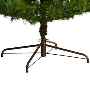 9’ Vancouver Mountain Pine Artificial Christmas Tree with 750 Clear Lights and 2583 Bendable Branches