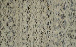 9x12 Hand Knotted Beige and Brown Modern Contemporary Southwestern Tribal Trellis Recycled Silk Area Rug | OP18
