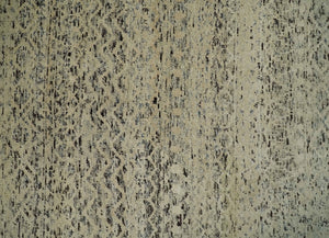 9x12 Hand Knotted Ivory, Gray and Brown Modern Contemporary Southwestern Tribal Trellis Recycled Silk Area Rug | OP23