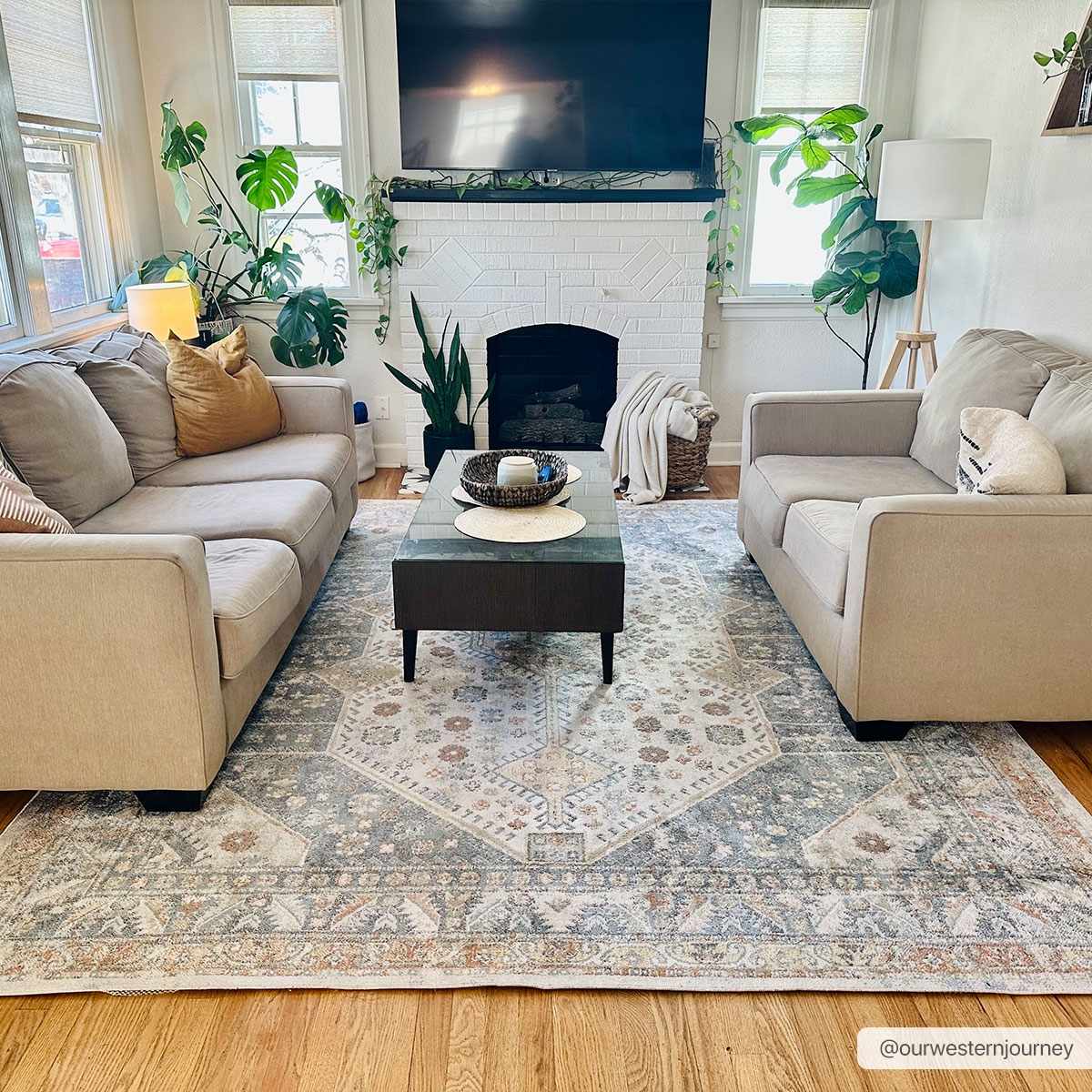 Afya Flat Pile Washable Rug
