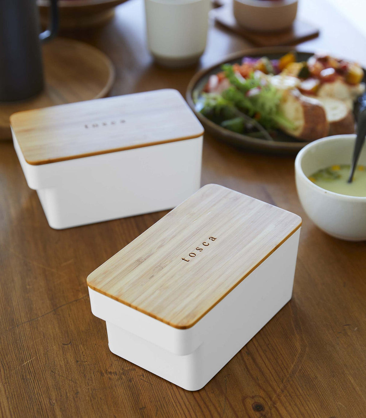 Airtight Food Storage Container - Bamboo Lid