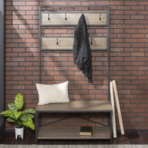 Aldridge Entryway Bench With Coat Rack