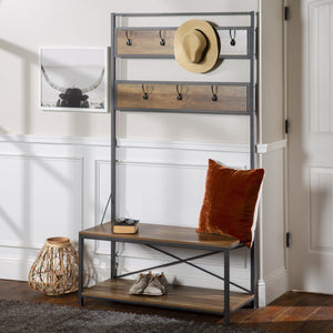 Aldridge Entryway Bench With Coat Rack