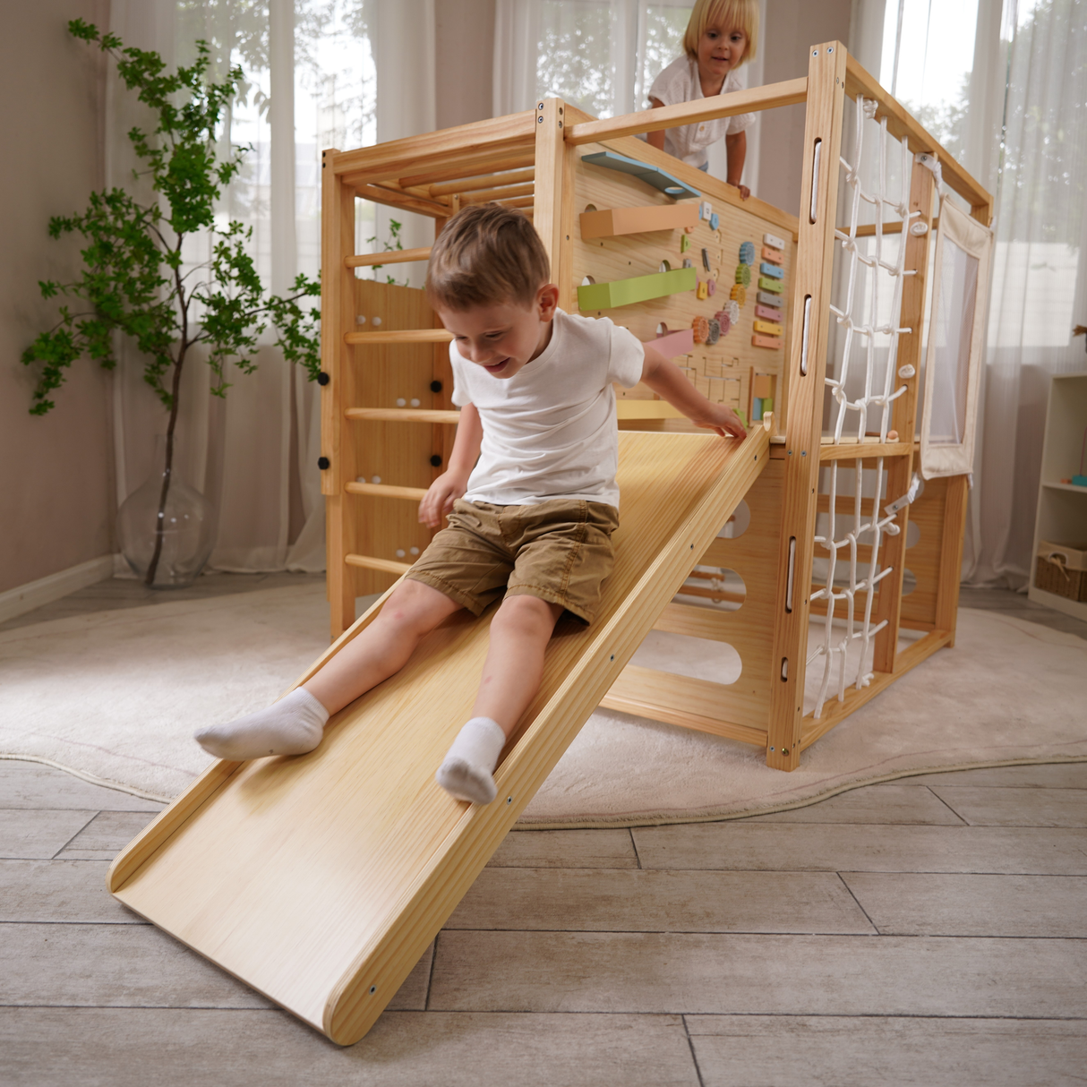Alpine Adventure Indoor Play Gym – Climber, Slide & Kids Activity Set