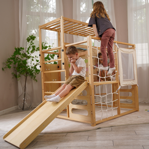 Alpine Adventure Indoor Play Gym – Climber, Slide & Kids Activity Set