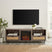 Amara Rattan Fireplace TV Console Stand