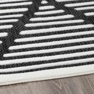 Anah Black Durable Rug