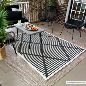 Anah Black Durable Rug