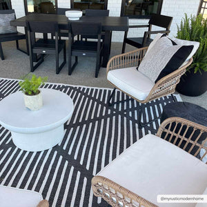 Anah Black Durable Rug
