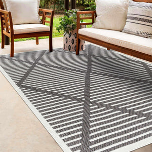 Anah Black Durable Rug