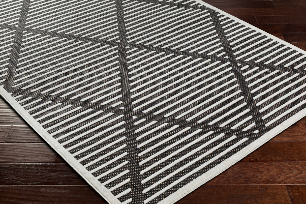Anah Black Durable Rug