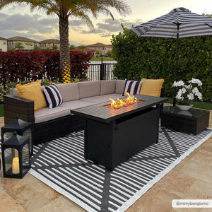 Anah Black Durable Rug
