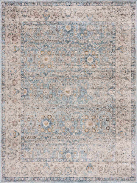 Anana Silver Blue & Beige Area Rug - Clearance