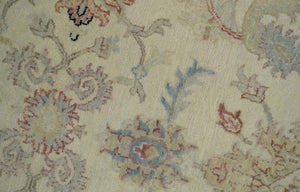 Antique Fine 8x10 Hand Knotted Ivory and Beige Traditional Vintage Persian Wool Rug | TRDCP717