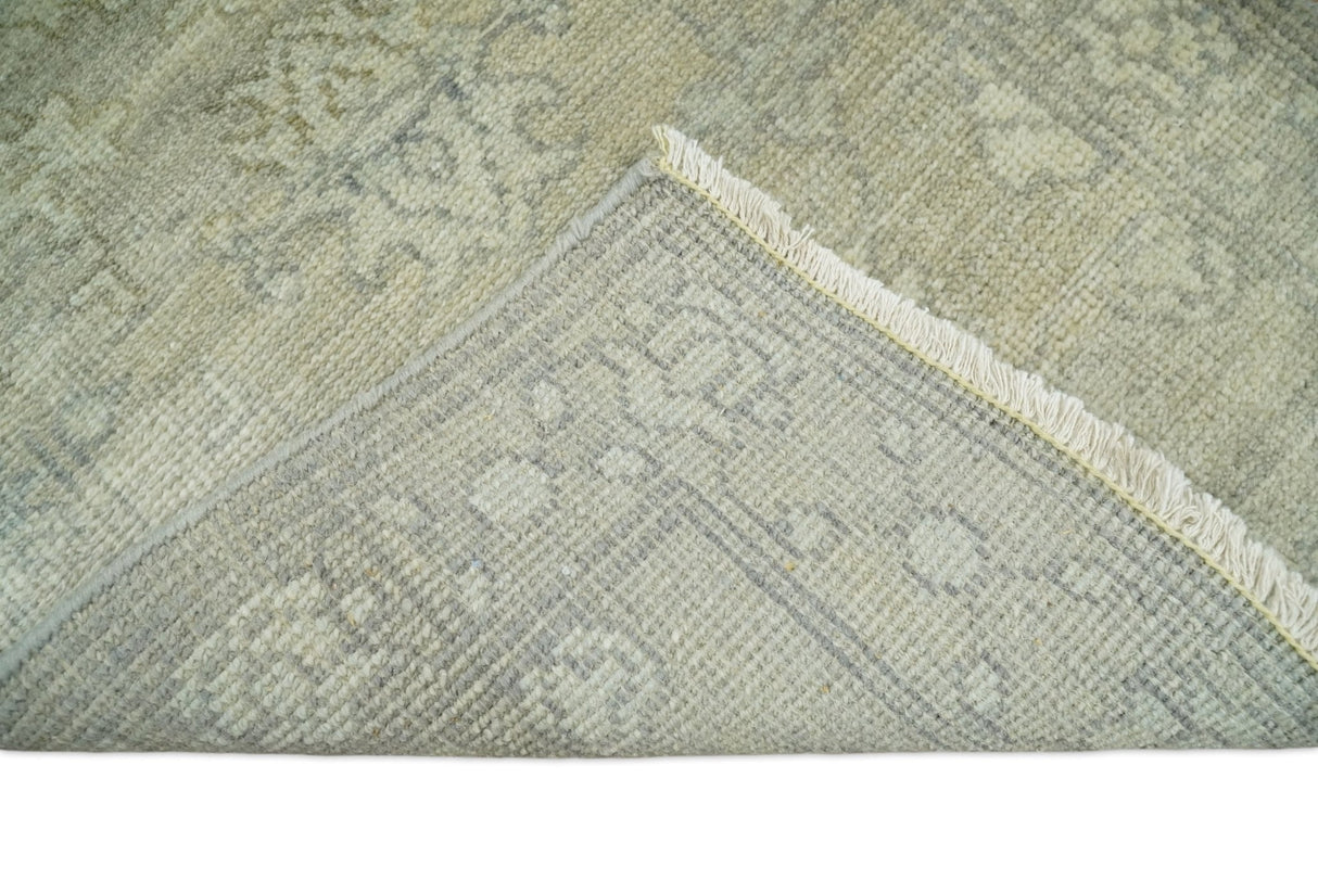 Antique Persian 2x3 Beige and Gray Hand Knotted Entryway Wool Area Rug | TRD2954723