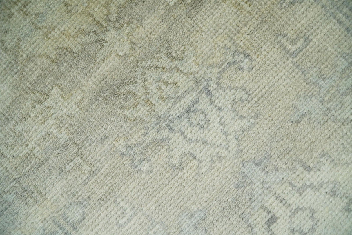 Antique Persian 2x3 Beige and Gray Hand Knotted Entryway Wool Area Rug | TRD2954723