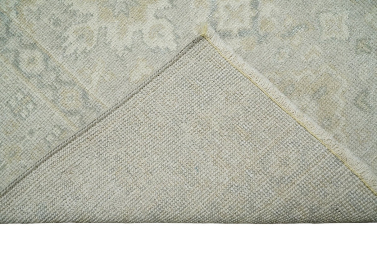 Antique Persian 2x3 Beige and Gray Hand Knotted Entryway Wool Area Rug | TRD3304823