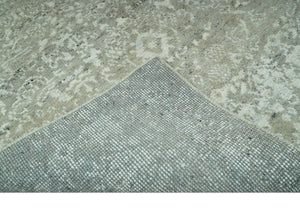 Antique style Ivory and Beige Hand Knotted Traditional Design 5x8 wool Area Rug