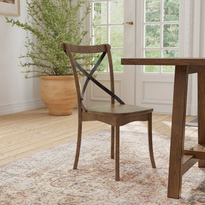 Arendal Side Chairs, Burnished Dark Oak