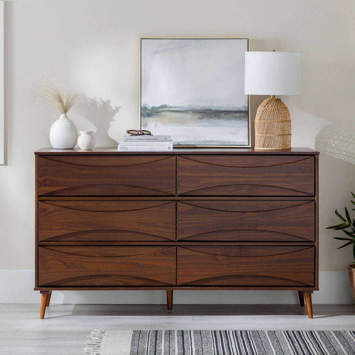 Arlo Solid Wood Mid-Century Modern Dresser