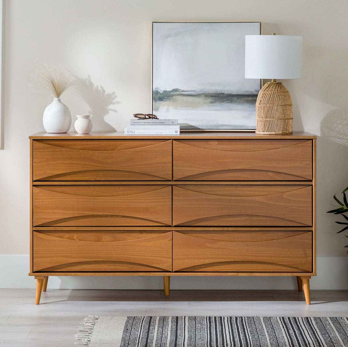 Arlo Solid Wood Mid-Century Modern Dresser