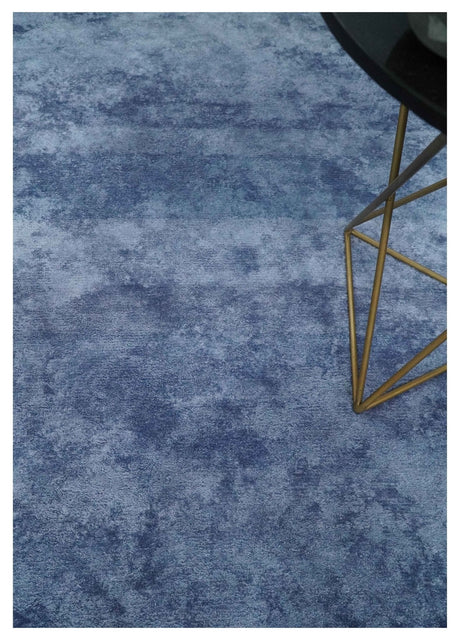 Art Silk 6x6 Round Modern Solid Violet Rug, entryway, bedside, living room rug | VIS1