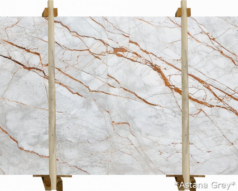 Astana Gray Marble Slabs Polished - Livfloors Collection
