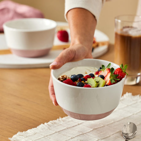 Austin 28-ounce Porcelain Soup Salad Bowl, Set of 4