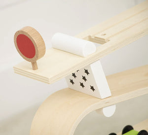 Avenlur Wooden Car Ramp Racer | Montessori Rolling Track Toy for Toddlers
