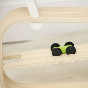 Avenlur Wooden Car Ramp Racer | Montessori Rolling Track Toy for Toddlers