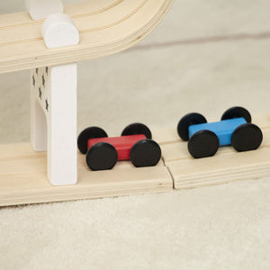 Avenlur Wooden Car Ramp Racer | Montessori Rolling Track Toy for Toddlers