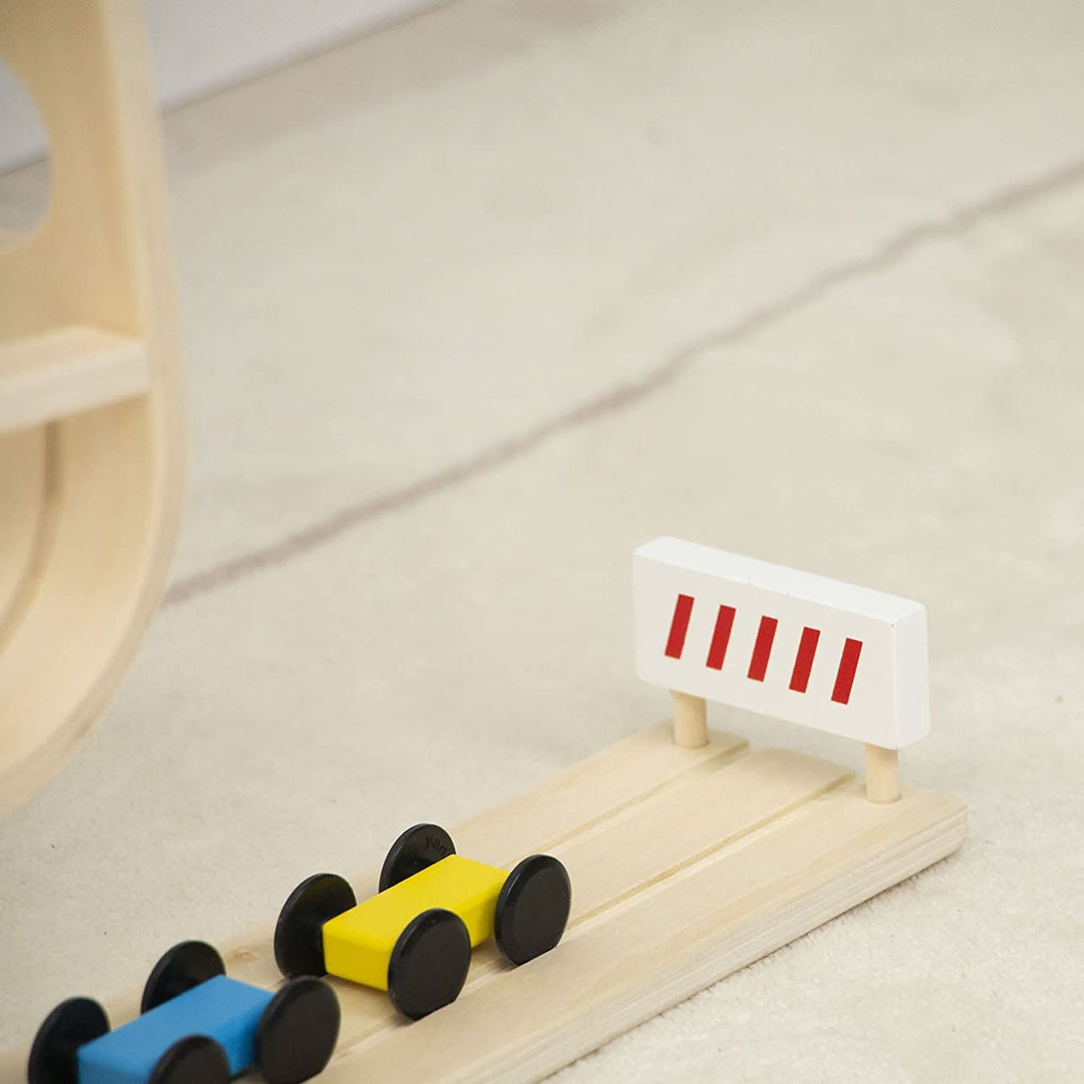Avenlur Wooden Car Ramp Racer | Montessori Rolling Track Toy for Toddlers