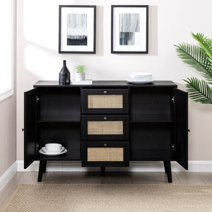 Avery Boho Rattan Buffet Sideboard