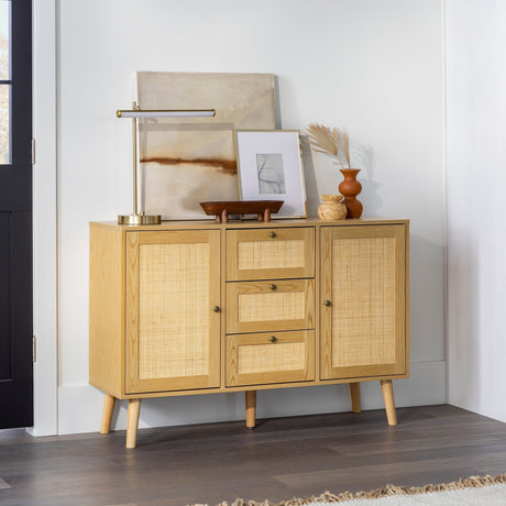 Avery Boho Rattan Buffet Sideboard