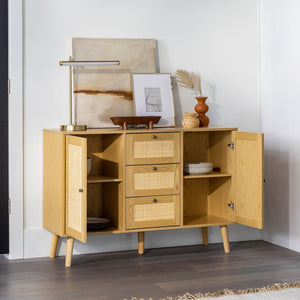 Avery Boho Rattan Buffet Sideboard