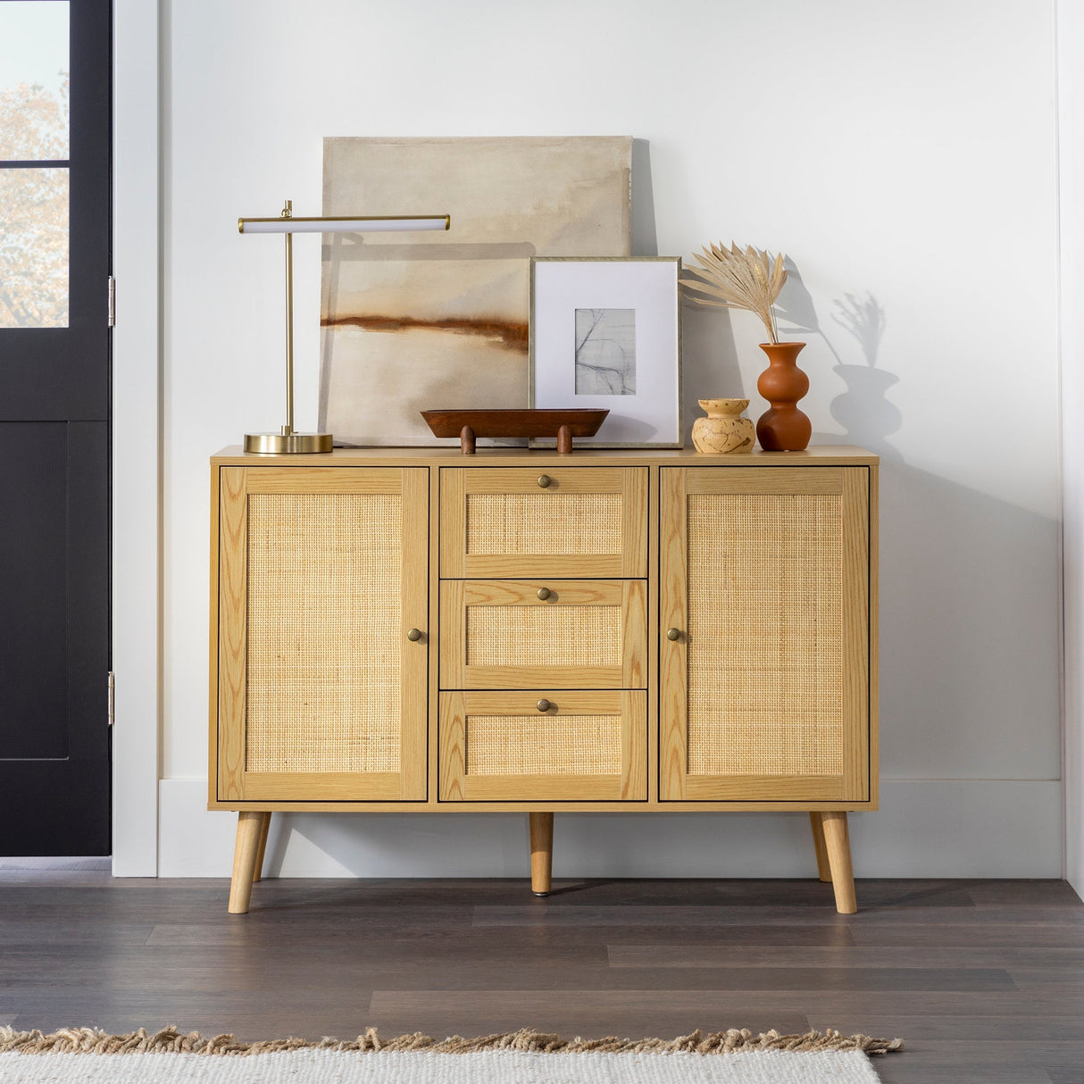 Avery Boho Rattan Buffet Sideboard