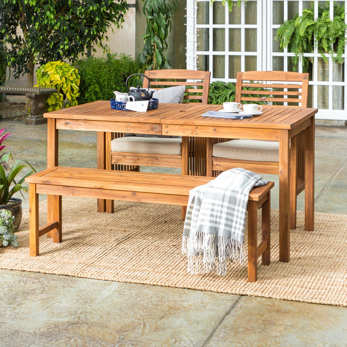 Azura Outdoor Patio 4-Piece Dining Set