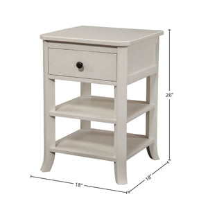 Baker Nightstand, White