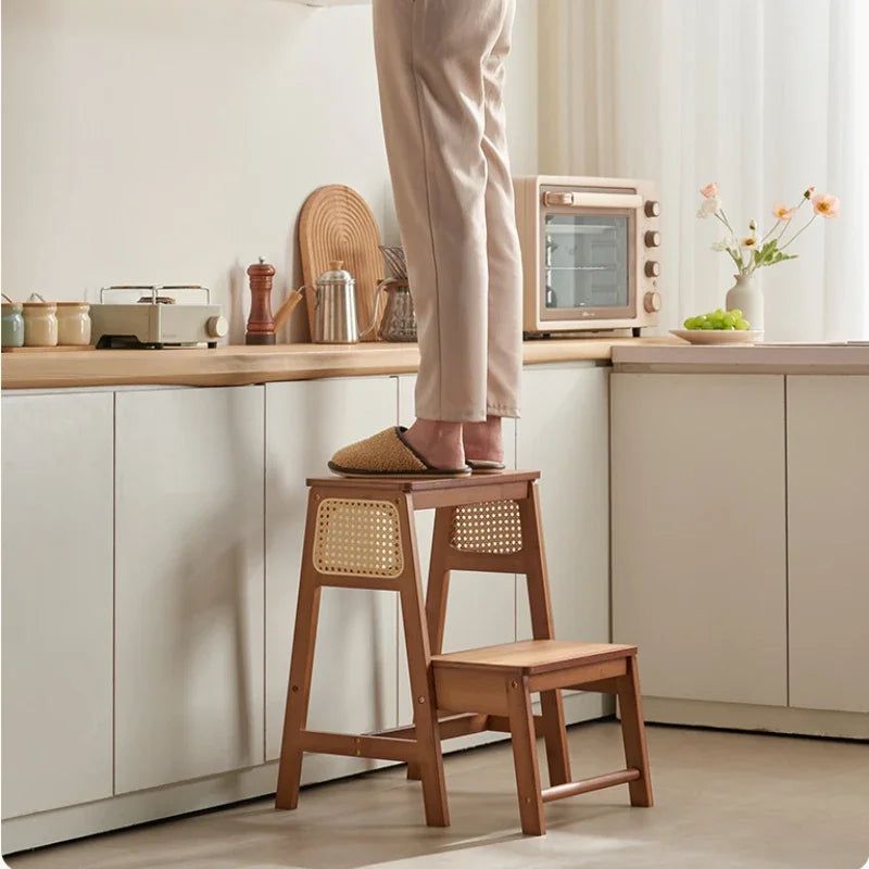 Bamboo Ladder Stool