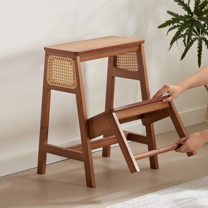 Bamboo Ladder Stool