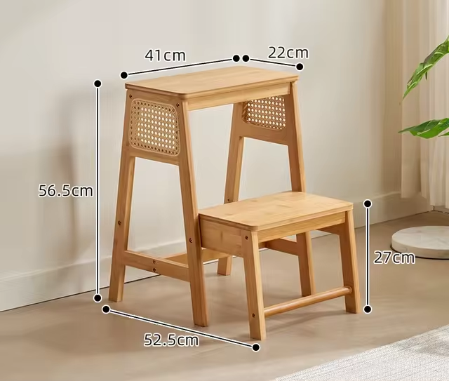 Bamboo Ladder Stool