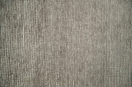 Bamboo Silk 2x3 Hand Knotted Solid Brown Rug, Low Pile, No Shedding | N6123