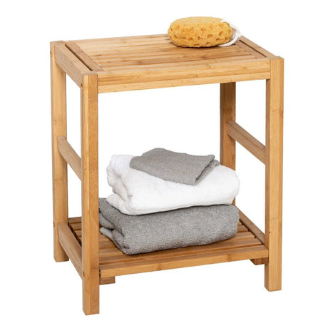 Bamboo Spa Storage Bench