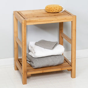 Bamboo Spa Storage Bench