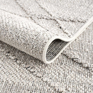 Baqer Bone & Taupe Textured Performance Rug